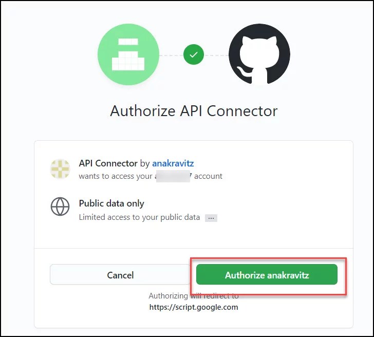 Import GitHub API Data to Google Sheets [2021] API Connector