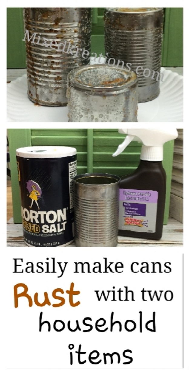 How To Make Rusty Cans