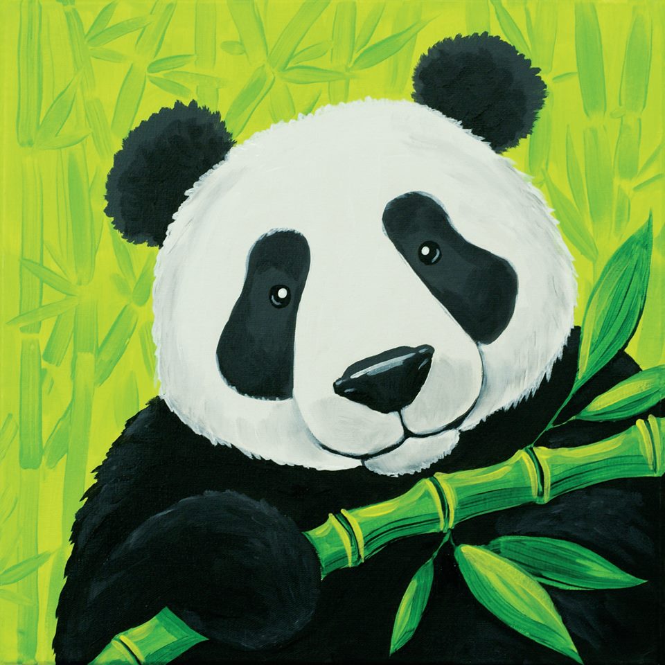How To Paint A Panda Bear On Canvas Visual Motley
