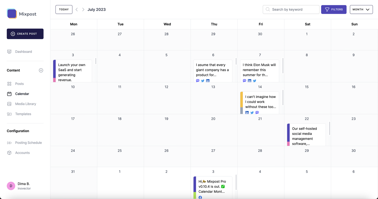 Comprehensive Social Media Management Tools Mixpost