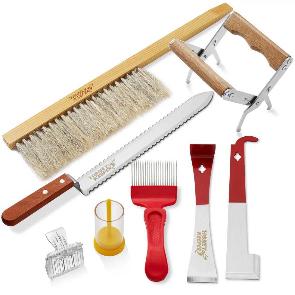 8Piece Beekeeping Tool Kit, Essential Starter Supplies for Beekeepers