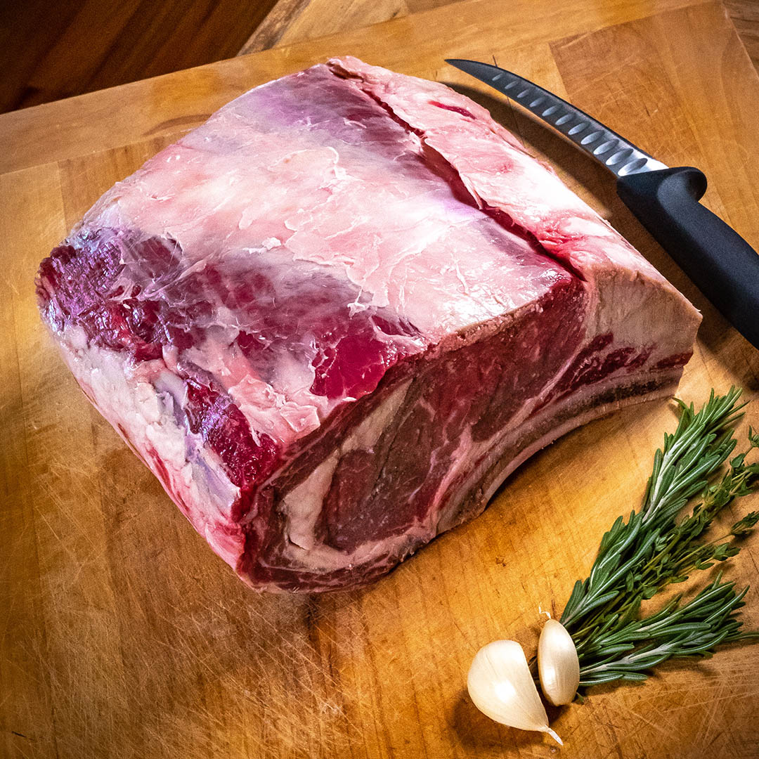 Guaranteed Premium Angus Beef BoneIn Ribeye Roast, 89 pounds Miz En