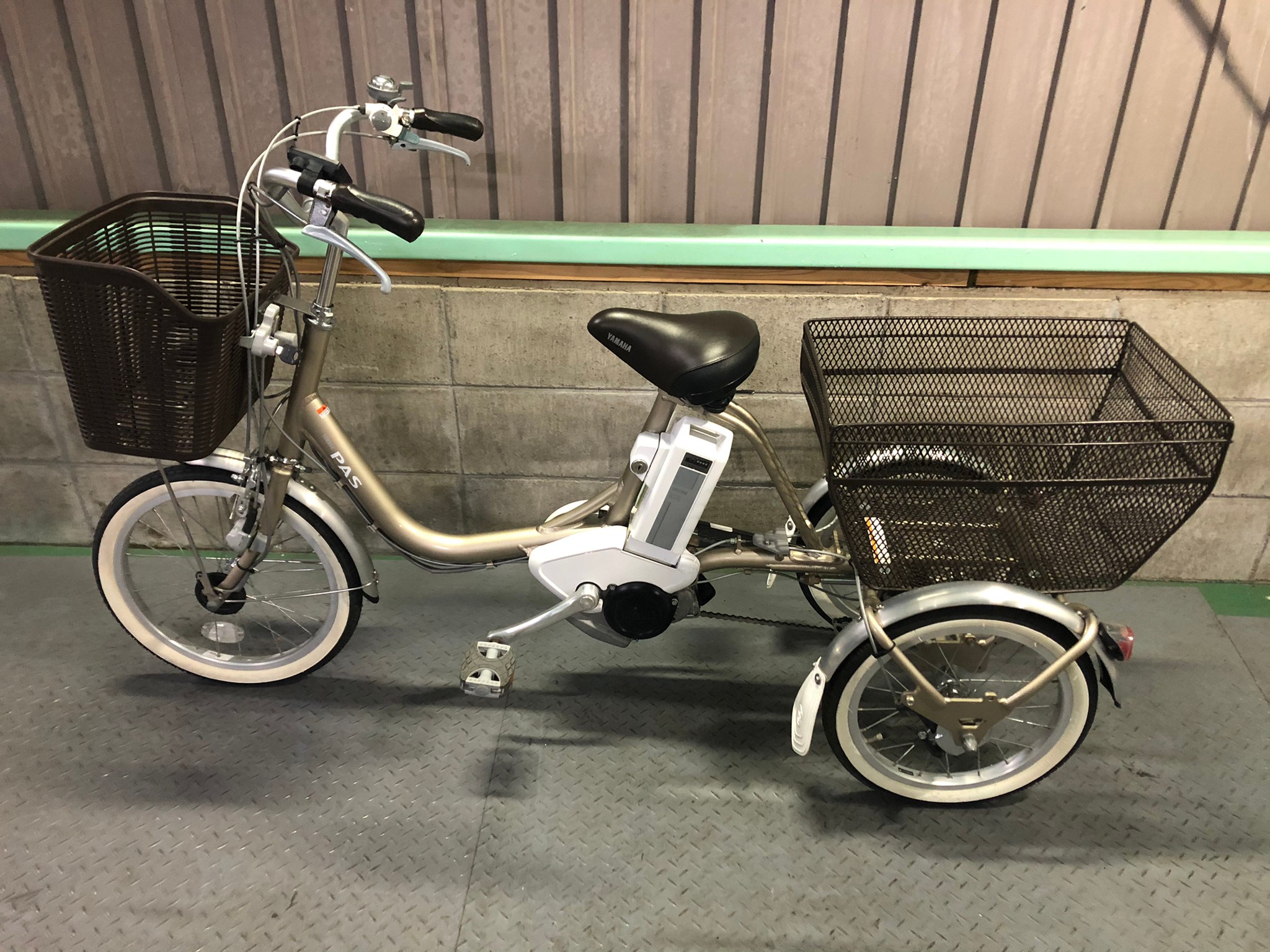 【SOLD OUT】電動自転車 ヤマハ PAS 三輪 2020年モデル 大容量15.4Ah 極上バッテリー 国産・中古の激安電動アシスト