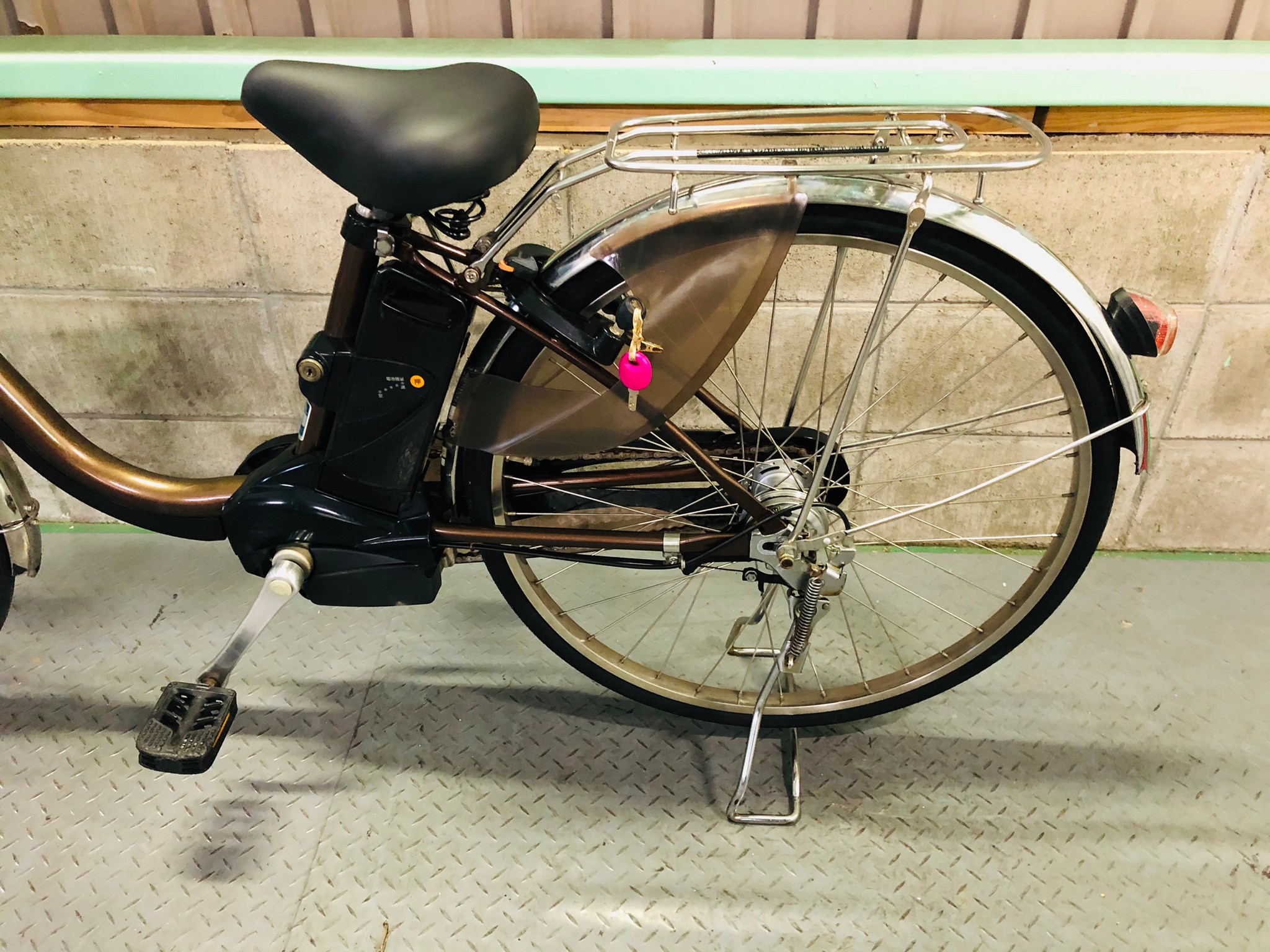 【SOLD OUT】電動自転車 パナソニック VIVI CHARGE W 大容量13.2Ah 26インチ ブラウン 国産・中古の激安電動