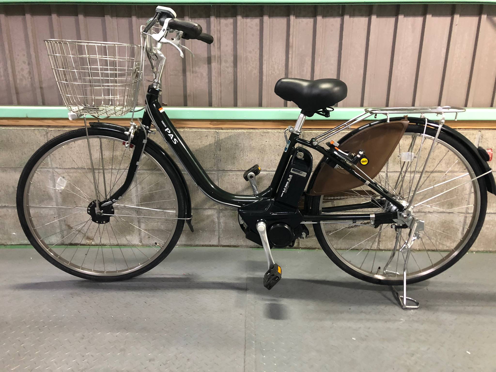 【SOLD OUT】電動自転車 YAMAHA PAS ダークグリーン 26インチ 国産・中古の激安電動アシスト自転車を販売MIZO