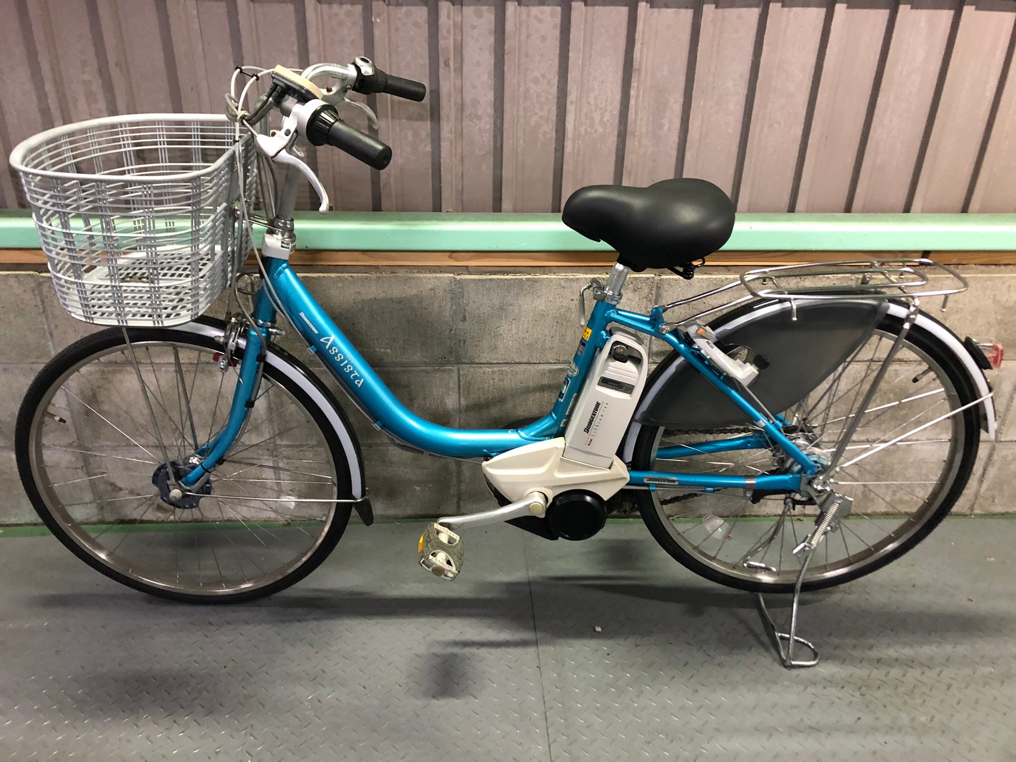 【SOLD OUT】電動自転車 ブリヂストン ASSISTA 24インチ 4Ah ブルー 国産・中古の激安電動アシスト自転車を販売MIZO
