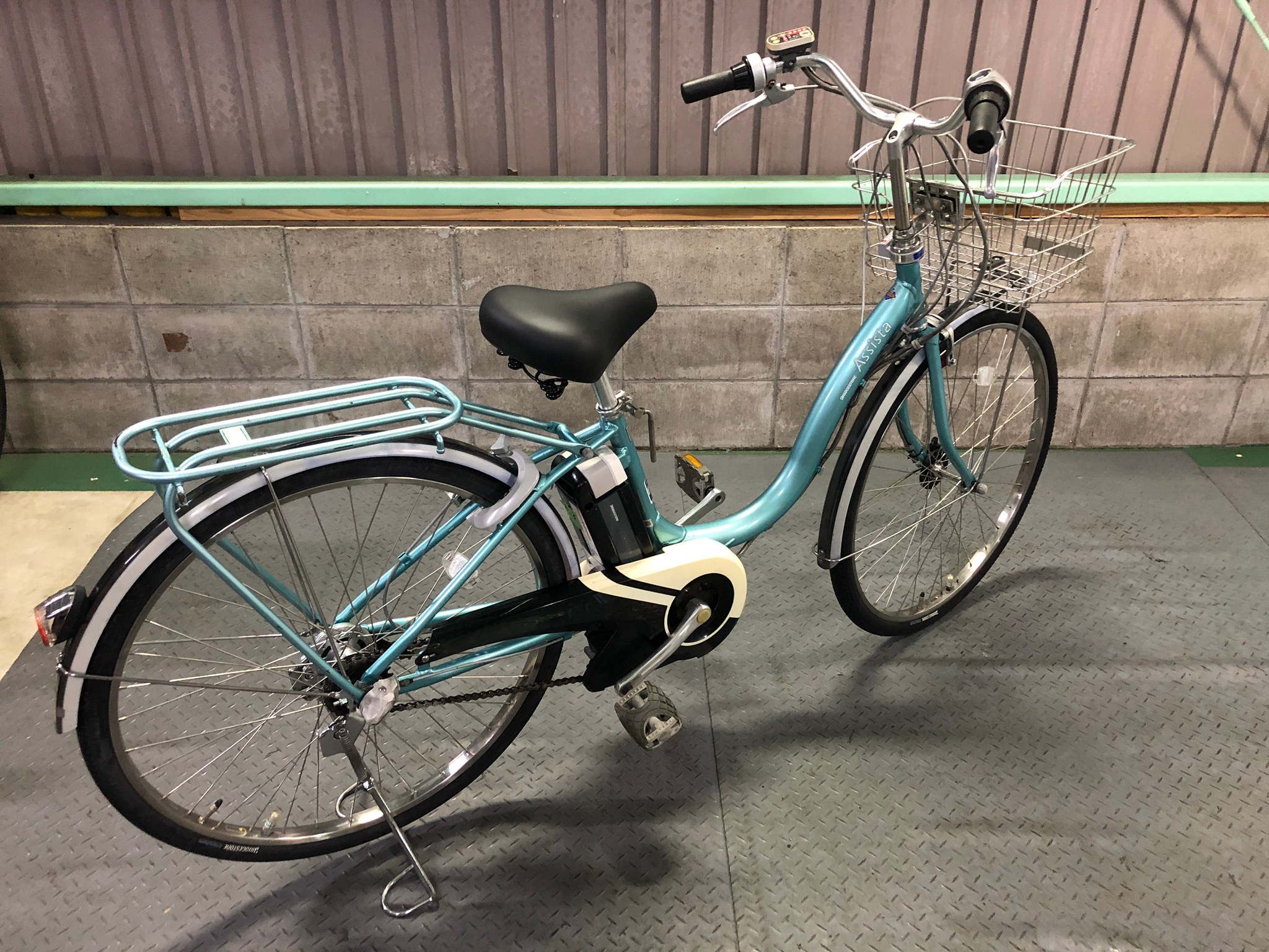 電動自転車 ブリヂストン ASSISTA 26インチ 6.6Ah 水色 国産・中古の激安電動アシスト自転車を販売MIZO COOL（ミゾクール）