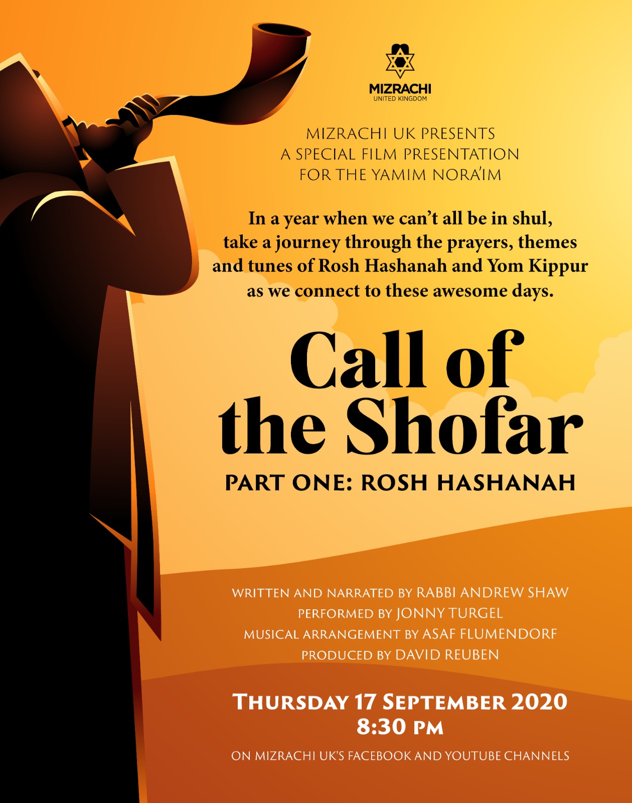 Call of the Shofar Rosh Hashanah Mizrachi UK