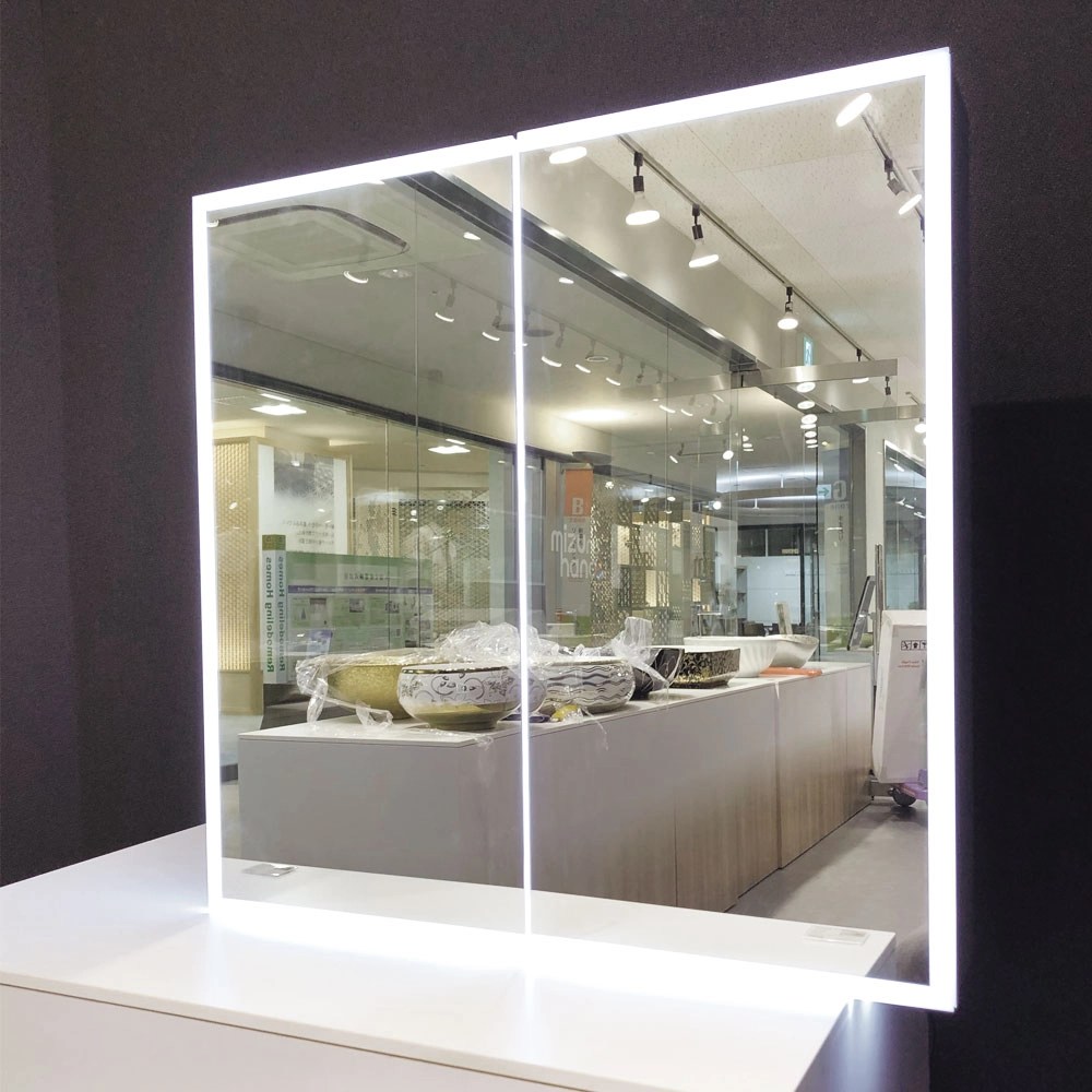 パウダールームLEDミラーキャビネット LM008｜おしゃれな洗面ボウル(洗面器)通販サイト mizunohana(水の花)