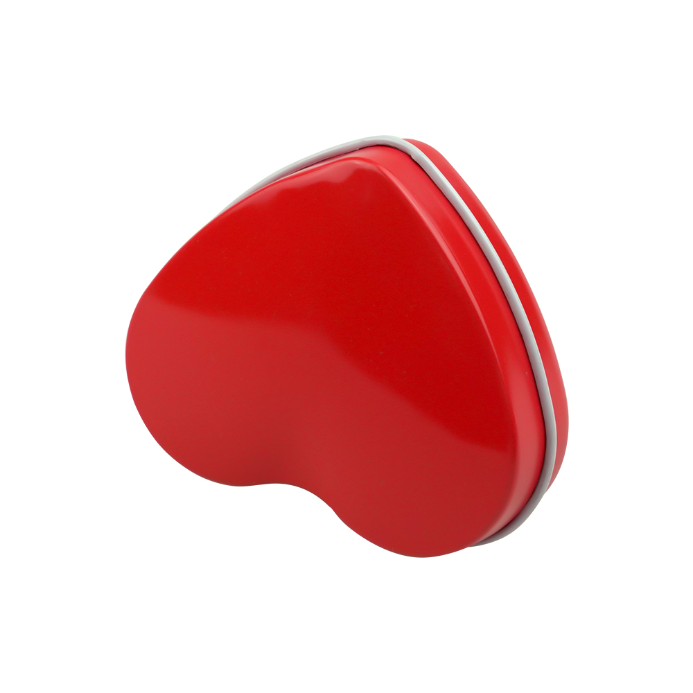 High Quality Custom Heart Shape Portable Tin Box Packaging MJH