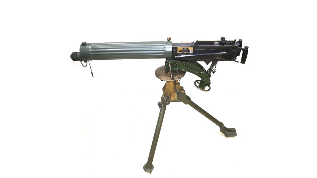 Near Mint Condition WW1 British Vickers Machine Gun On 1916 Dated
