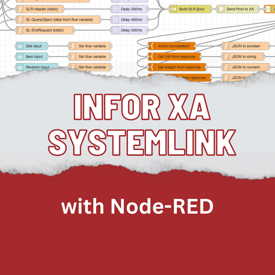 Infor XA SystemLink with NodeRED MJR GmbH
