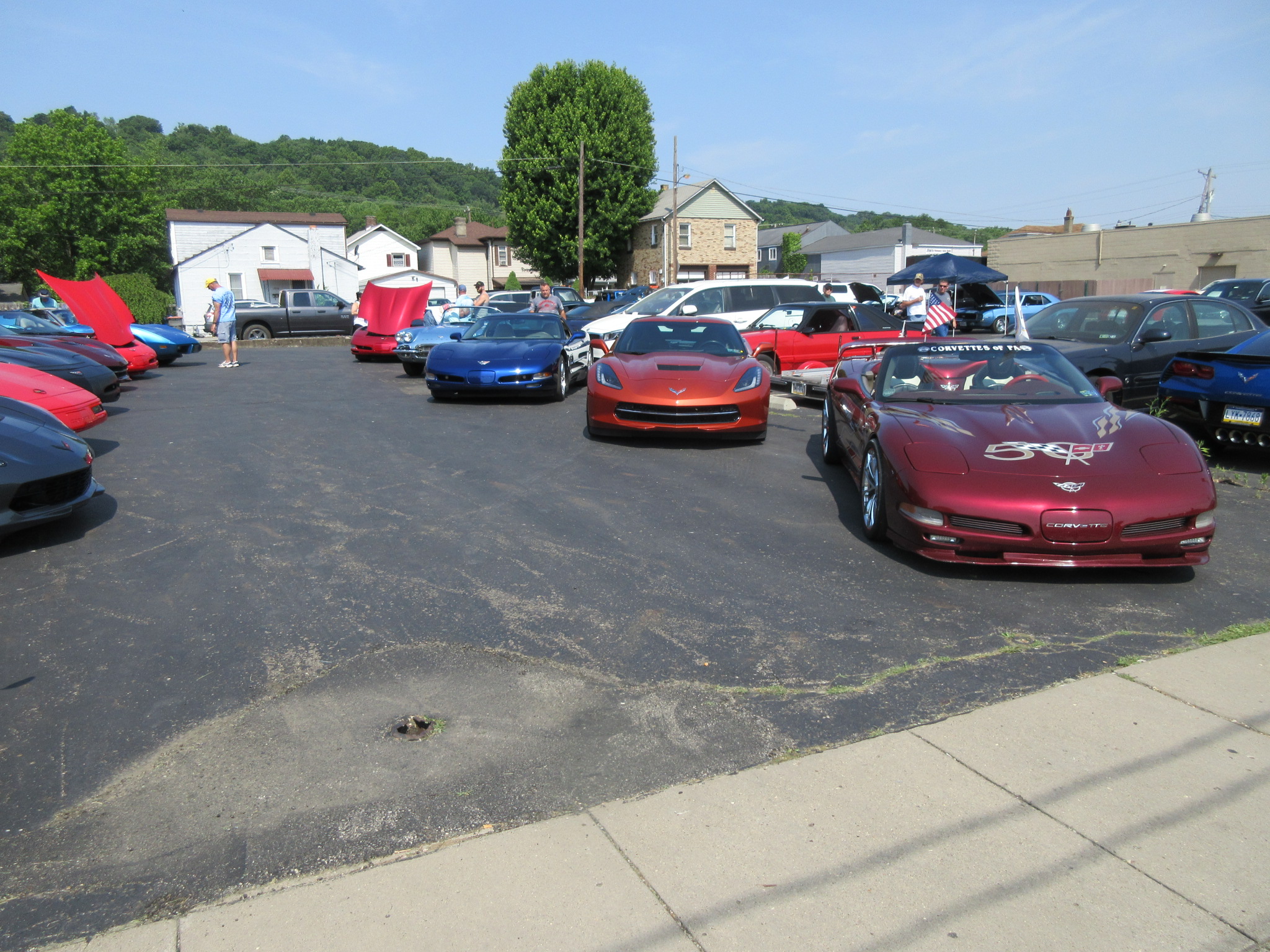 Beaver Falls Car Cruise June 10 2023 Corvettes of PA