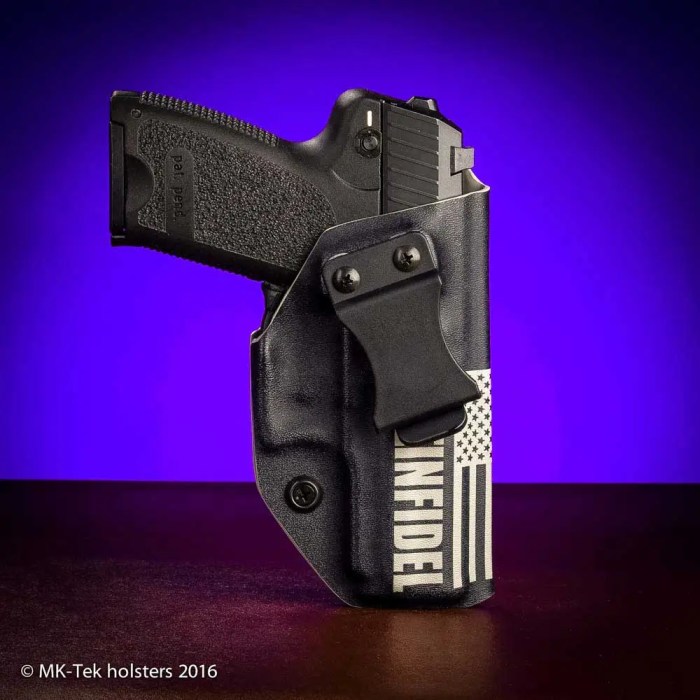 Hk usp 45 compact holster with light