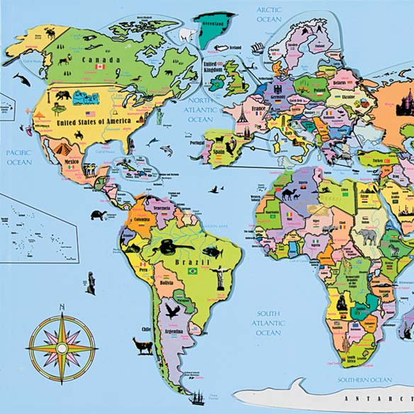 Map Puzzle World Maps For Kids Miles Kimball