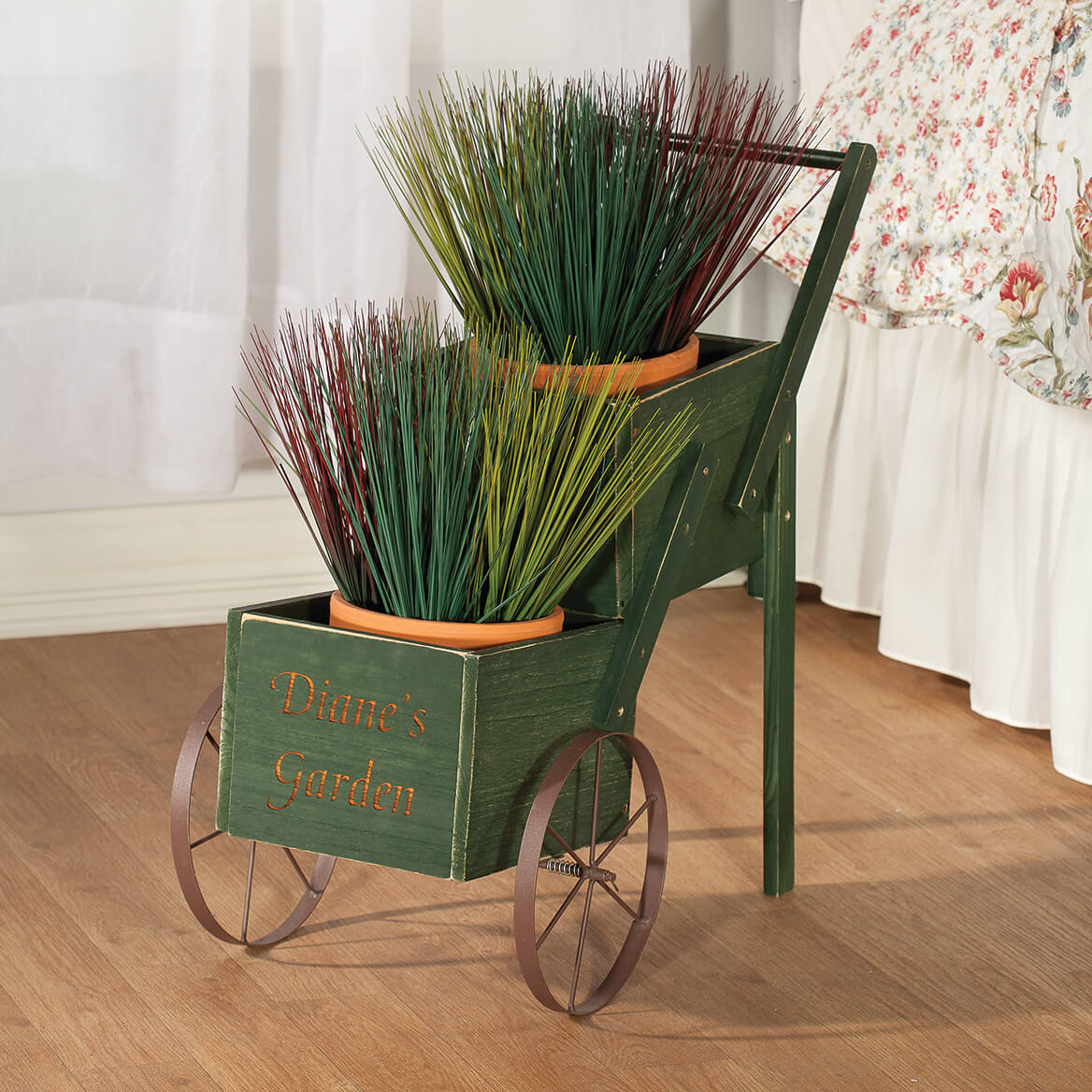 Personalized 2Tier Garden Trolley Indoor Plant Stand Miles Kimball