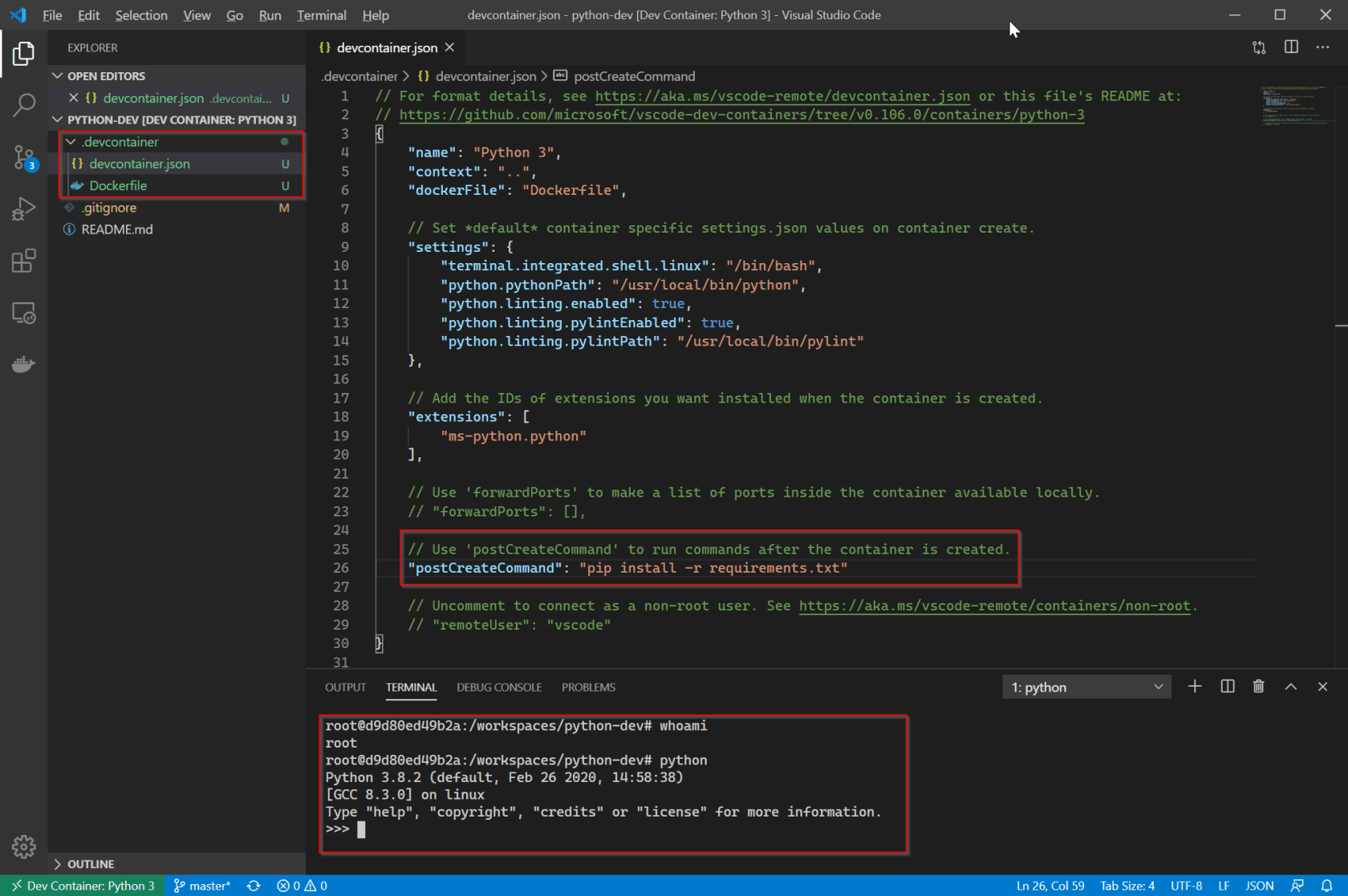 Containerized development environments with docker and