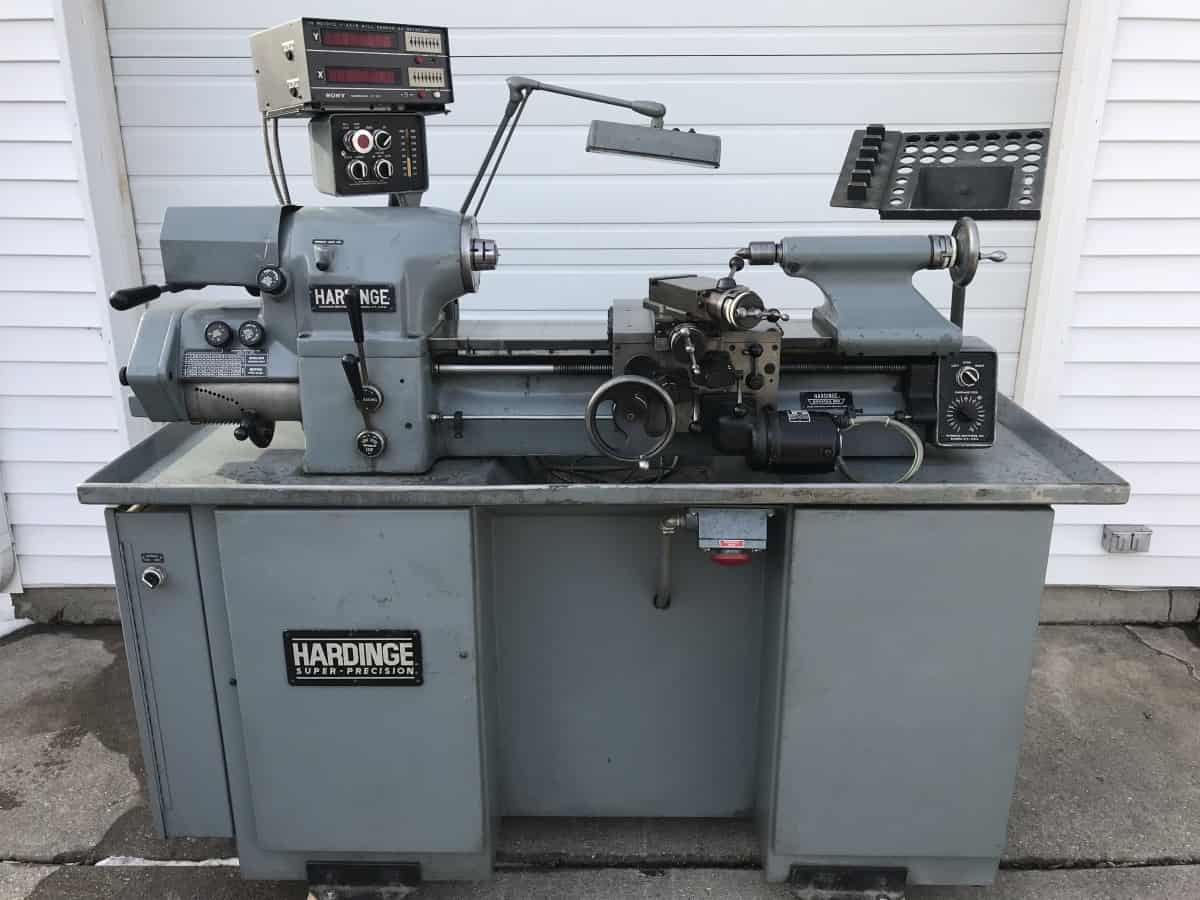 Hardinge HLVH EM English Metric Lathe S/N 11273T MKE Machine