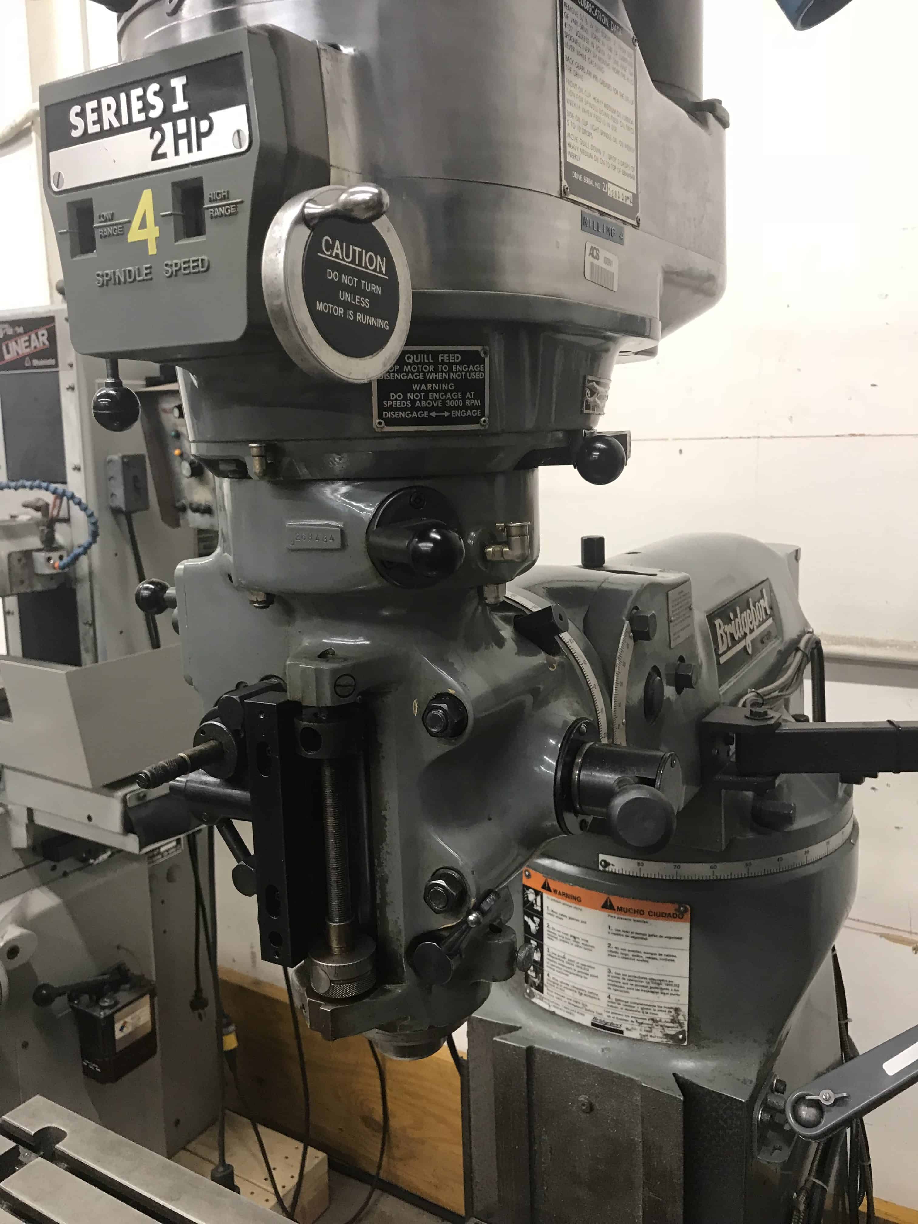 1986 Bridgeport Series 1 2HP Milling Machine MKE Machine