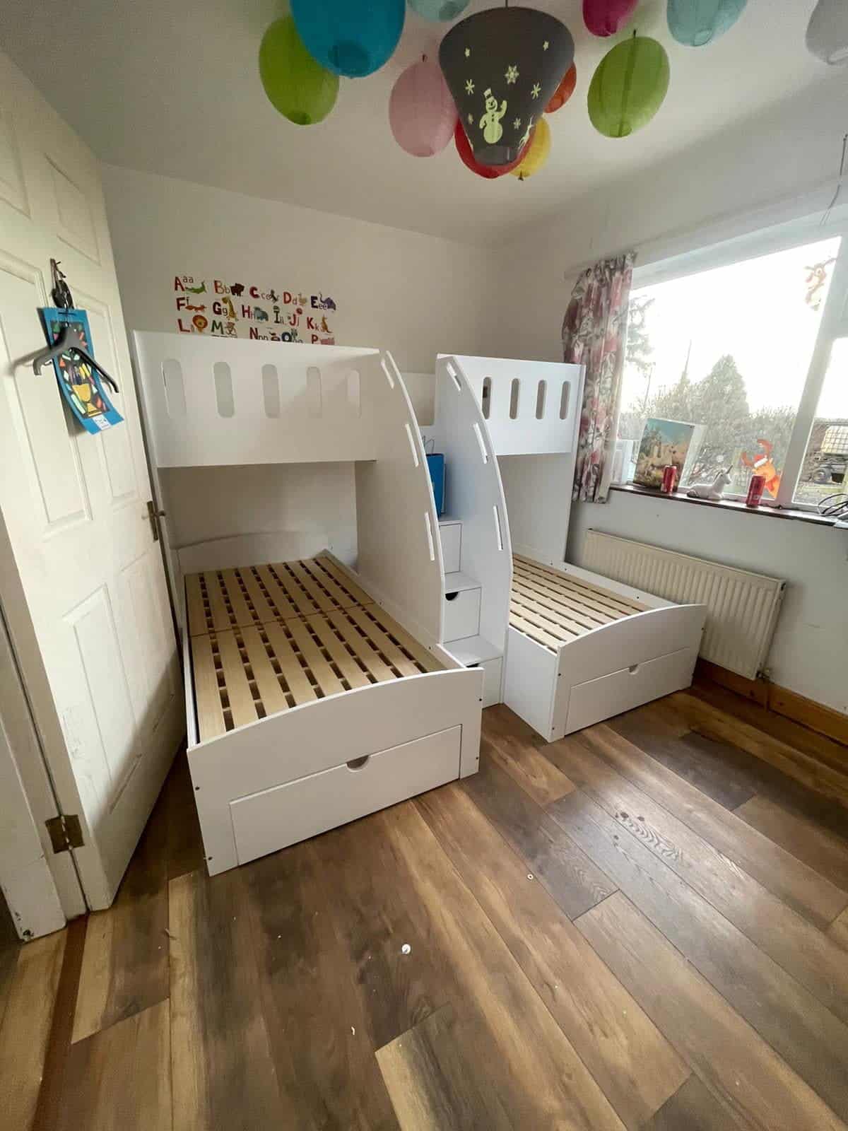 Wooden Triple Bunk Bed 3 Bed Bunk Beds MK Furnishings