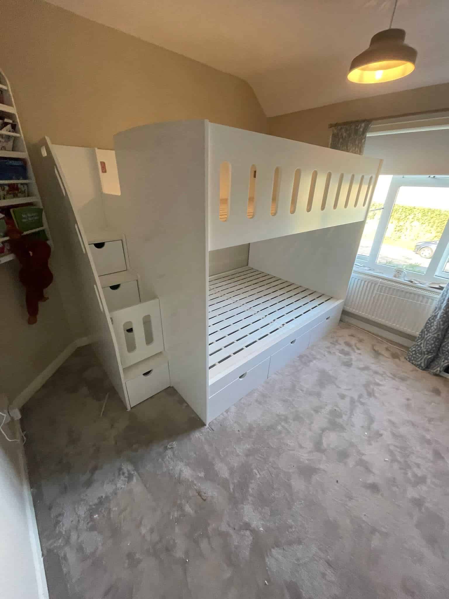 Double Bunk Beds Double Bunk Beds UK with Stairs