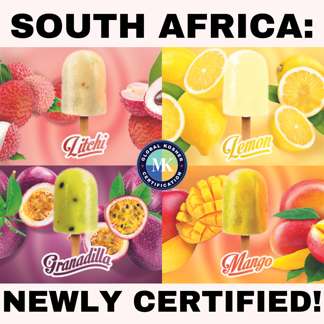 Ice Bombs South Africa now MK Kosher Certified! MK Kosher