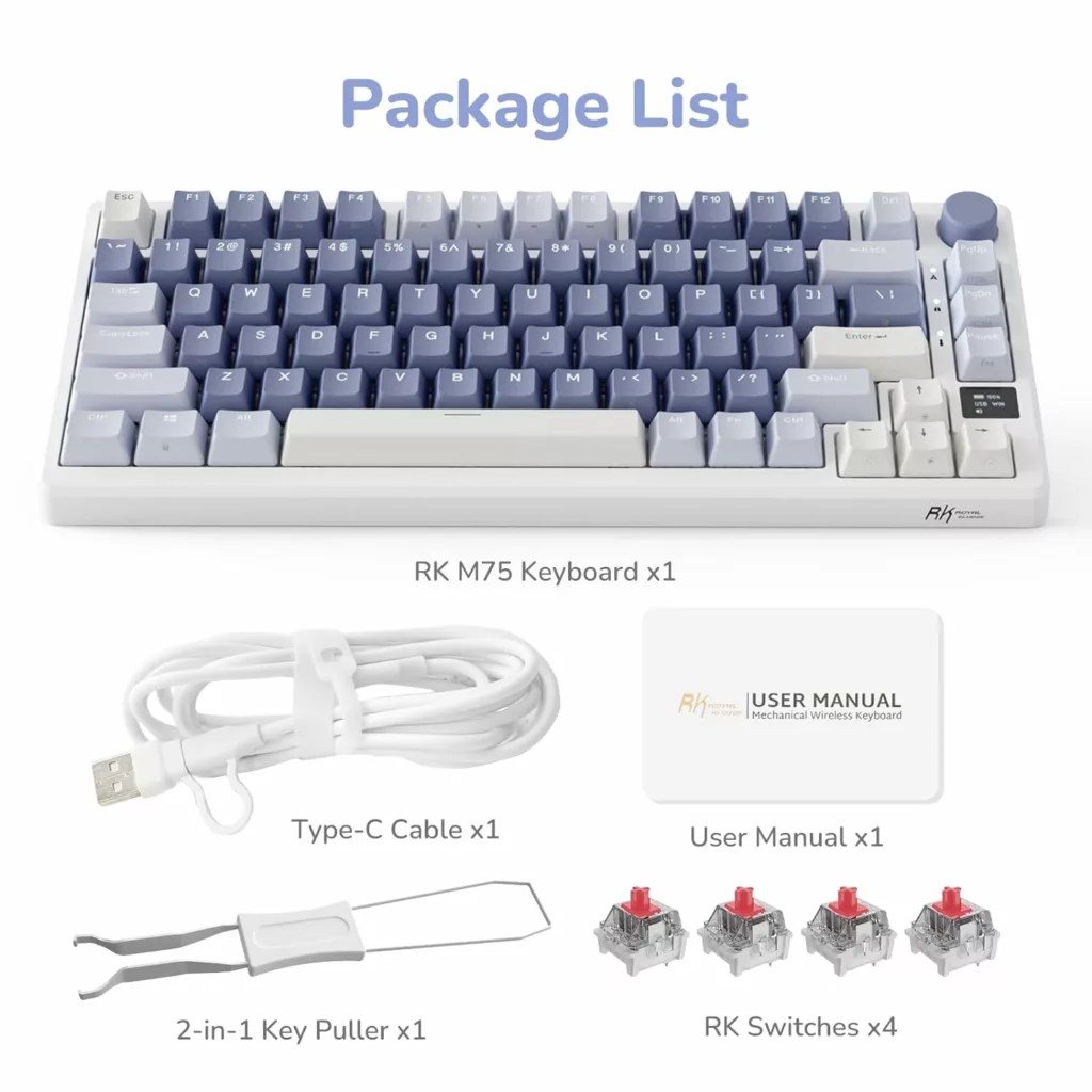 Royal Kludge RK M75 : Meckeys.com : 75% Keyboard