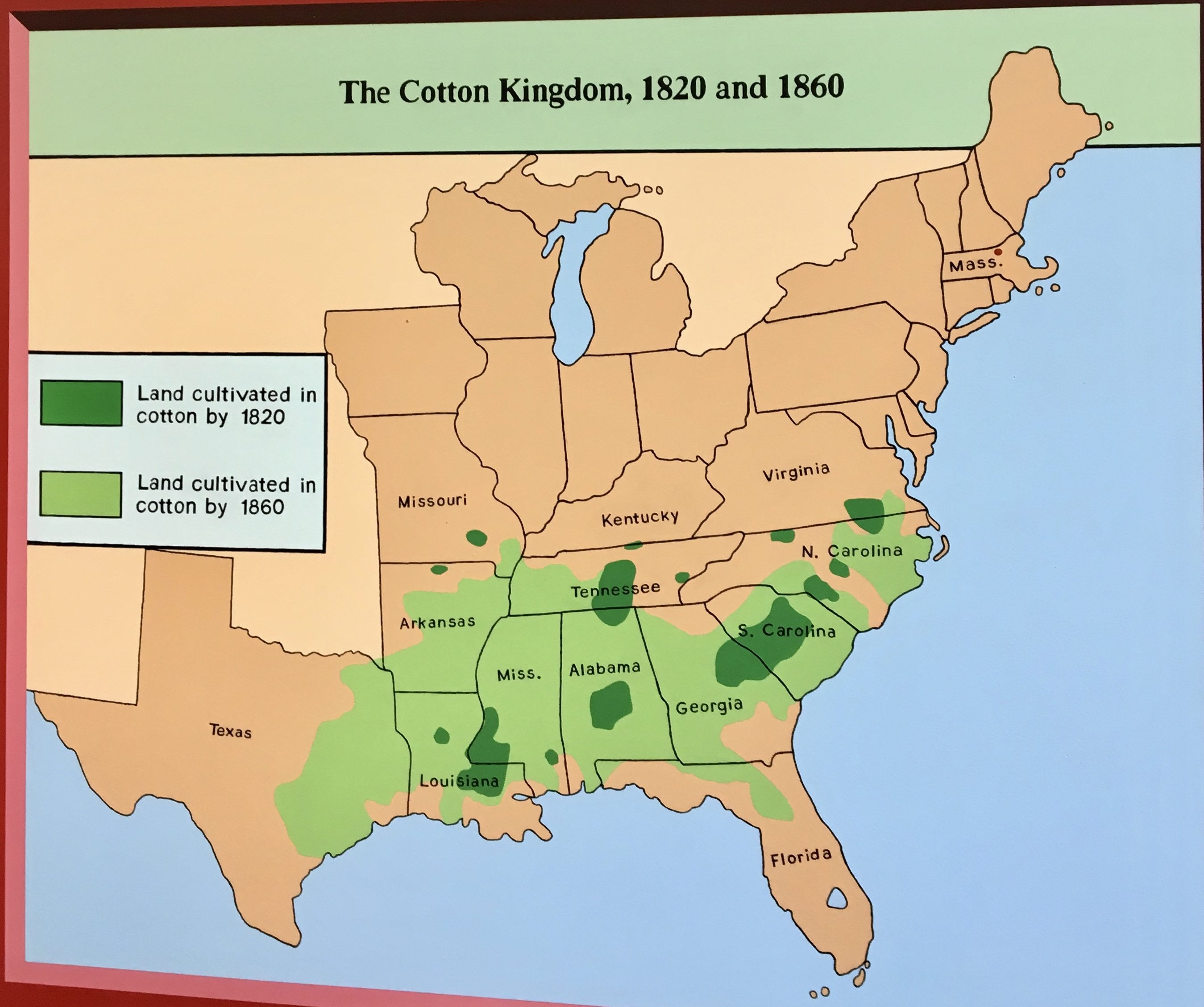 The Cotton Kingdom, 1820 and 1860 mks con brio