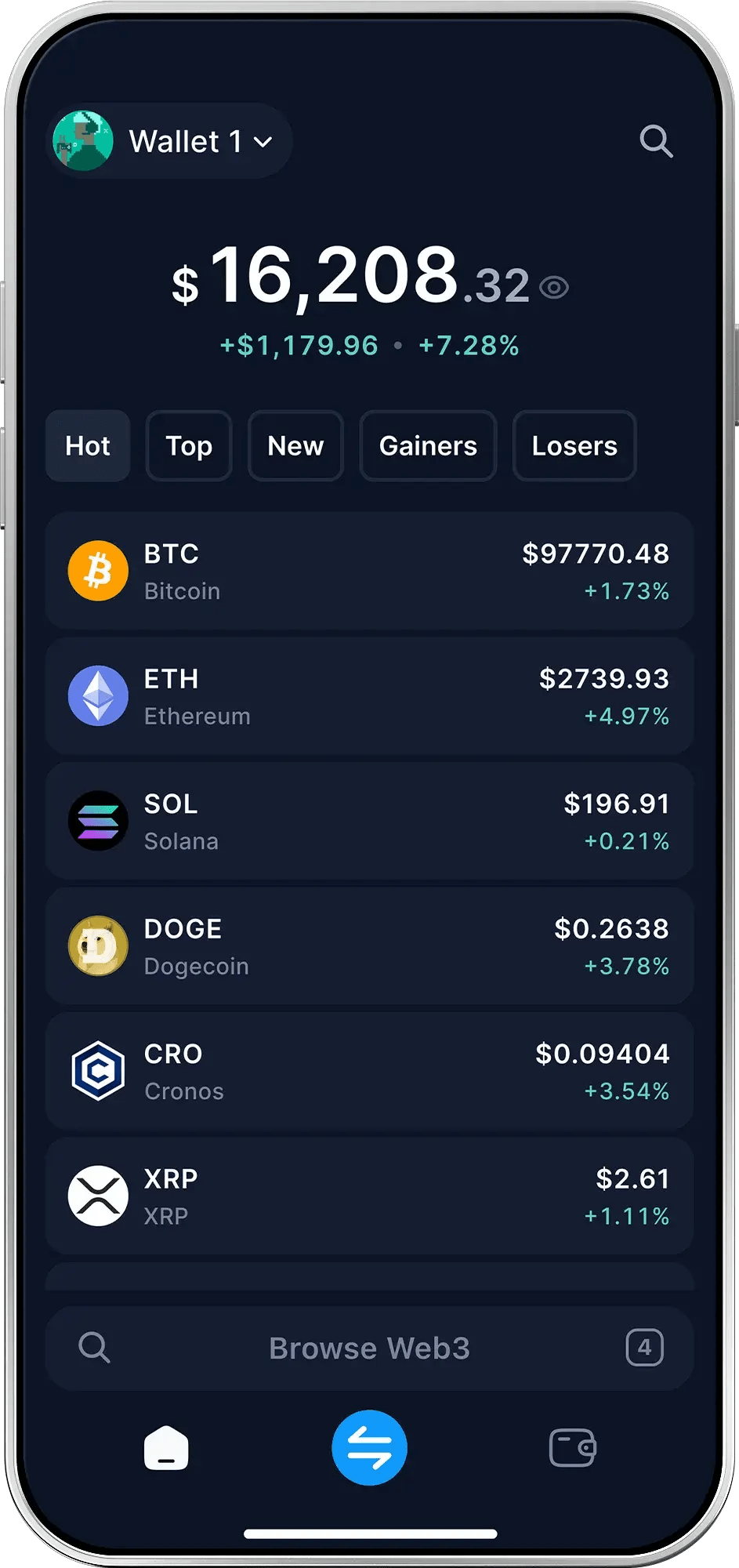 Onchain Eine selbstverwaltete Wallet von