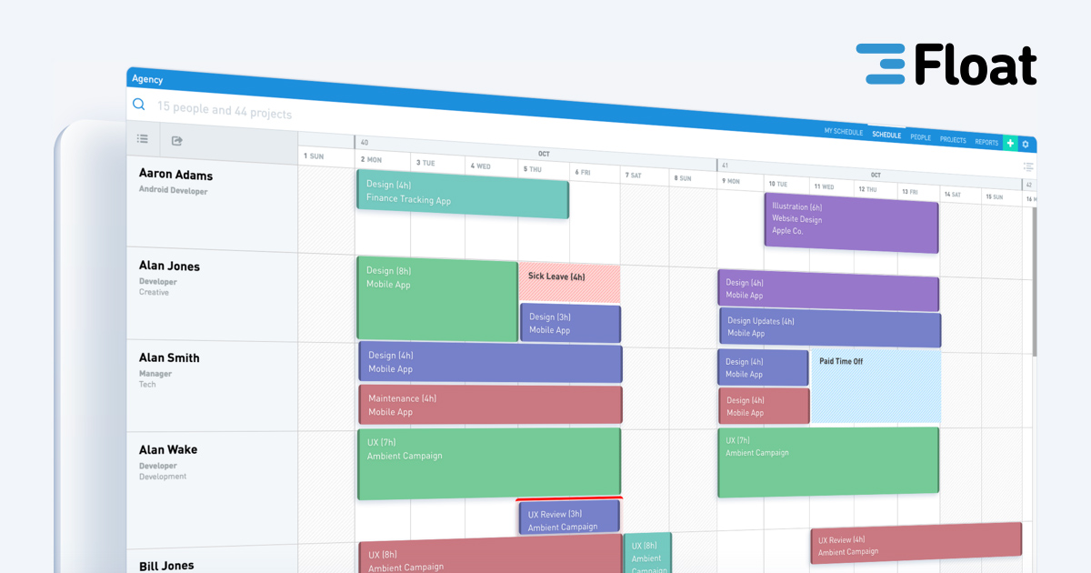 App for target schedule