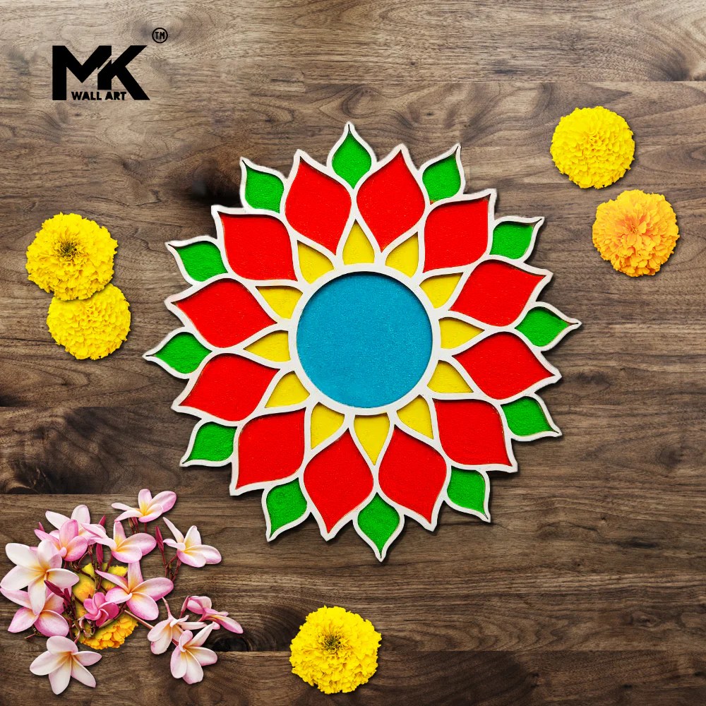 RANGO KA VILAS RANGOLI ART(free rangoli bottle with colours). MKWALLART