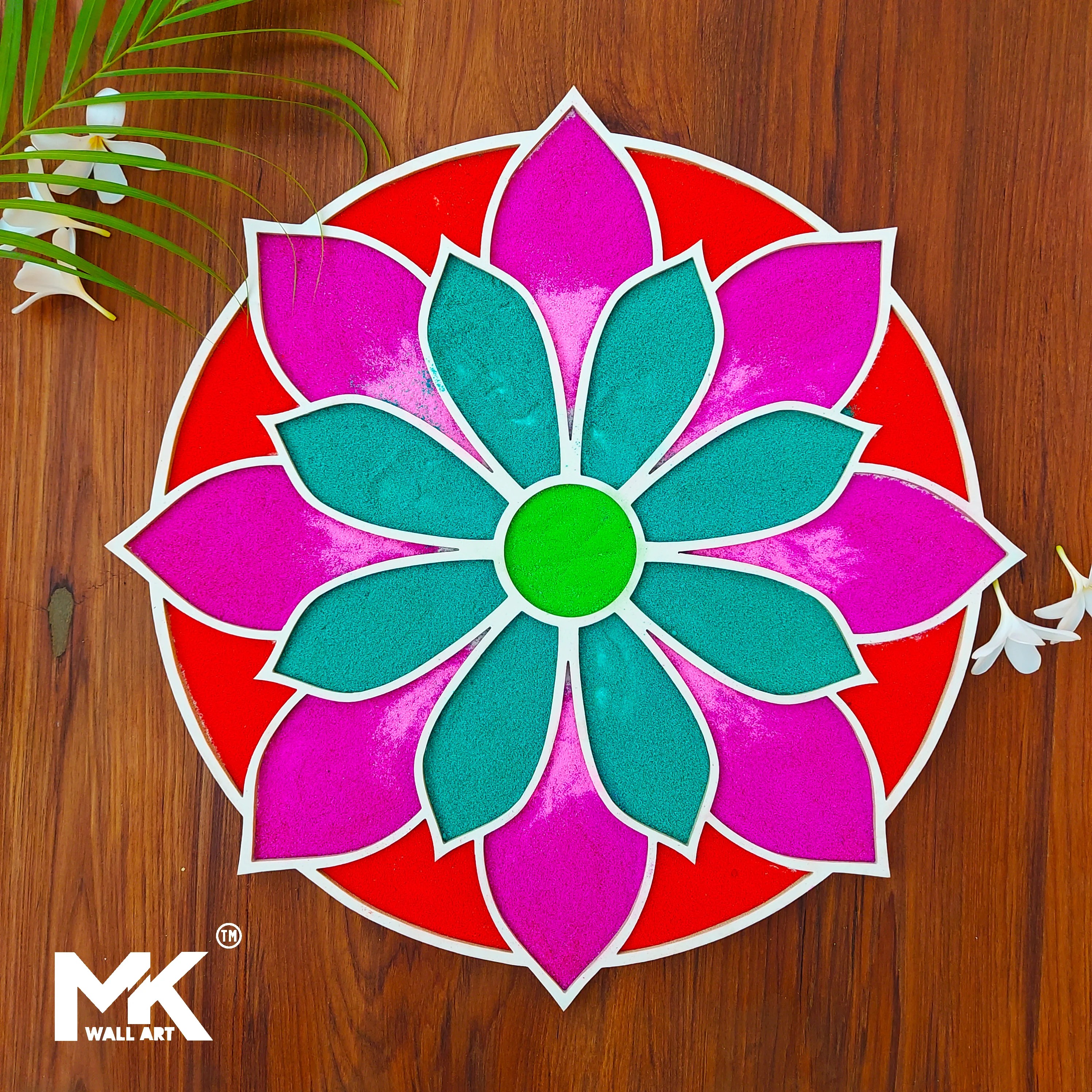 BHARTIYA SAUNDARYA RANGOLI ART (free rangoli bottle with colours