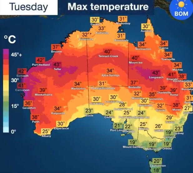Cold summer in Australia The first alltime temperature record