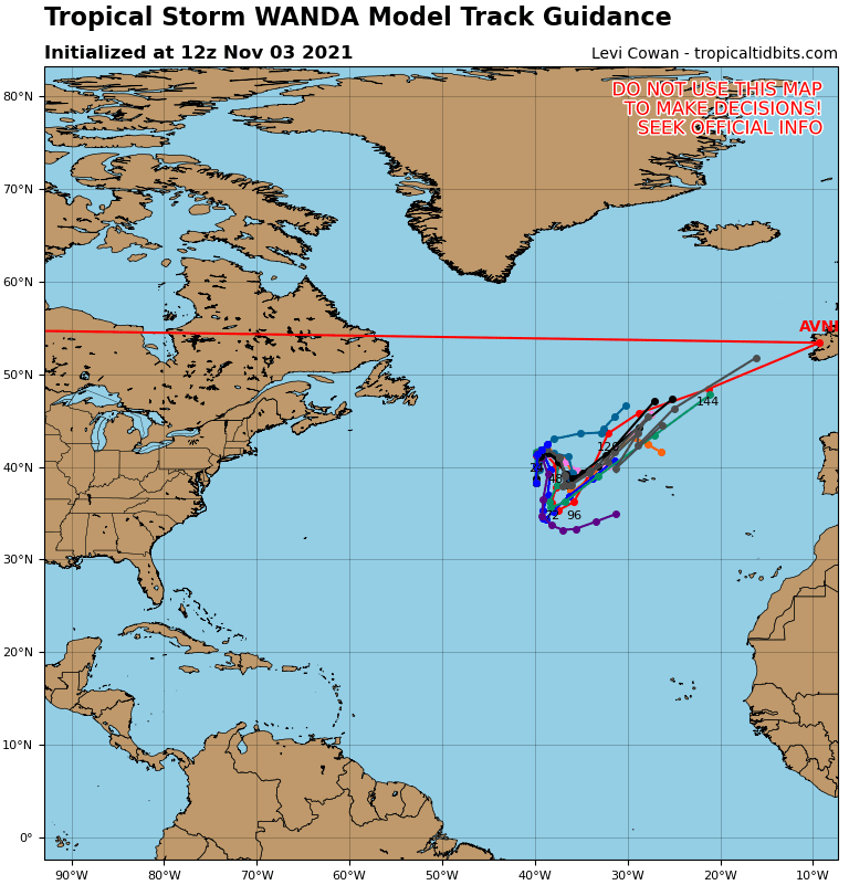 Tropical storm Wanda should hit British Islands! mkweather