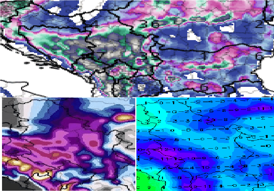 Serbia and Bosnia expect an extreme blizzard (up to 1meter snowfall), almost all Balkan will be