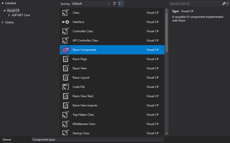 Matteo's Blog Using Razor Components in Razor Pages or MVC Views