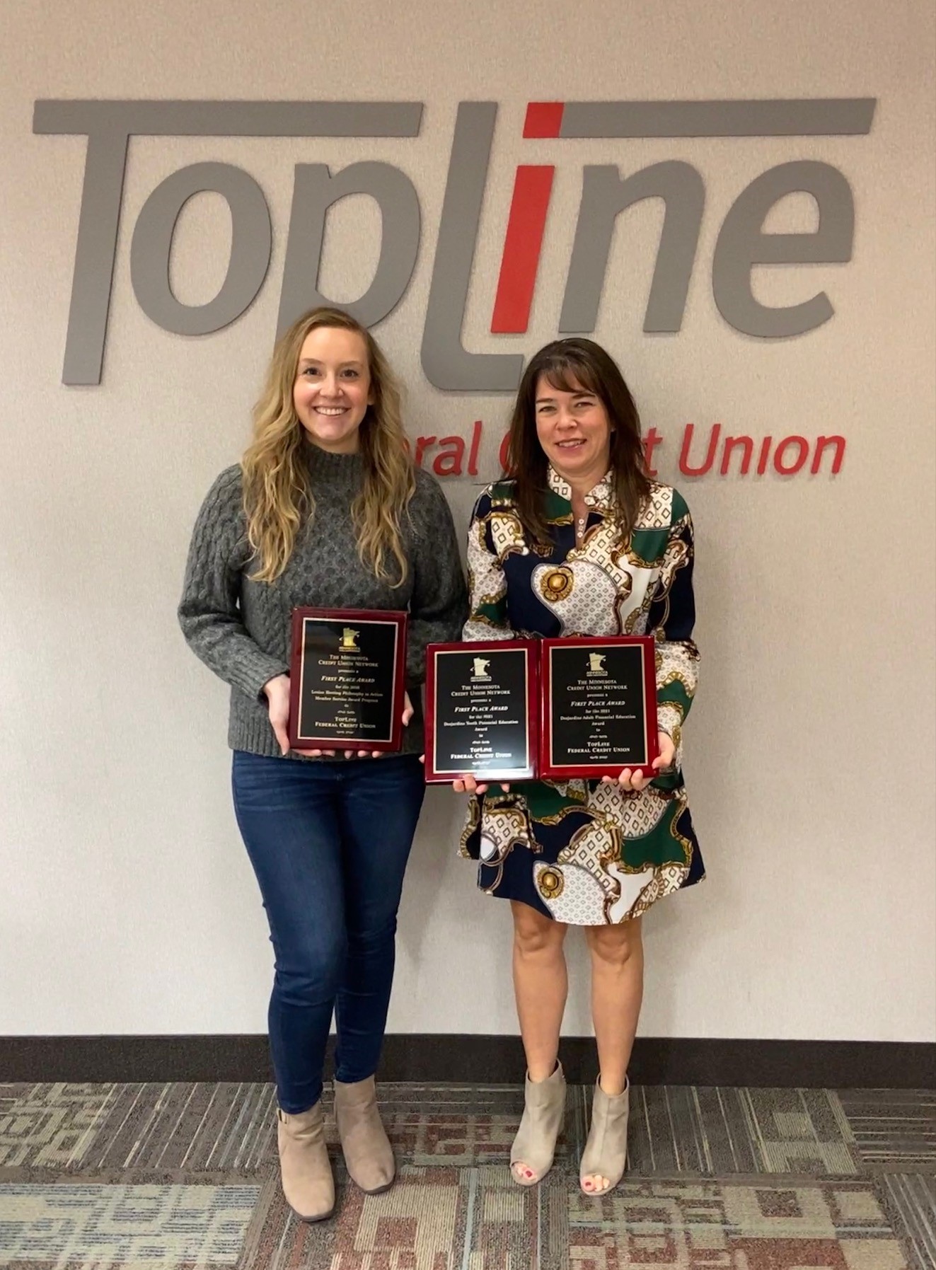 TopLine Financial Credit Union Wins Statewide Awards For