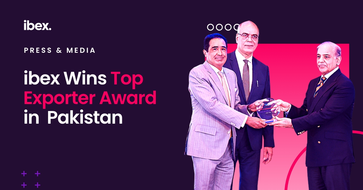 IBEX Limited ibex Wins Top Exporter Award in Pakistan