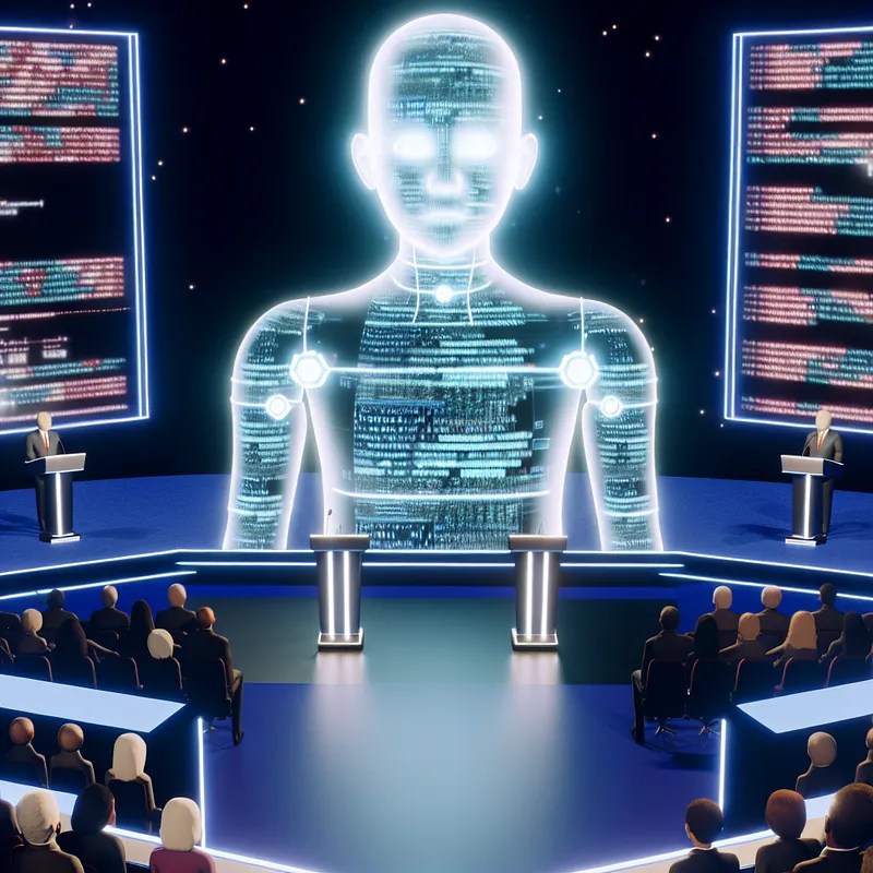 AI filling in for missing candidates during debates What are the pros