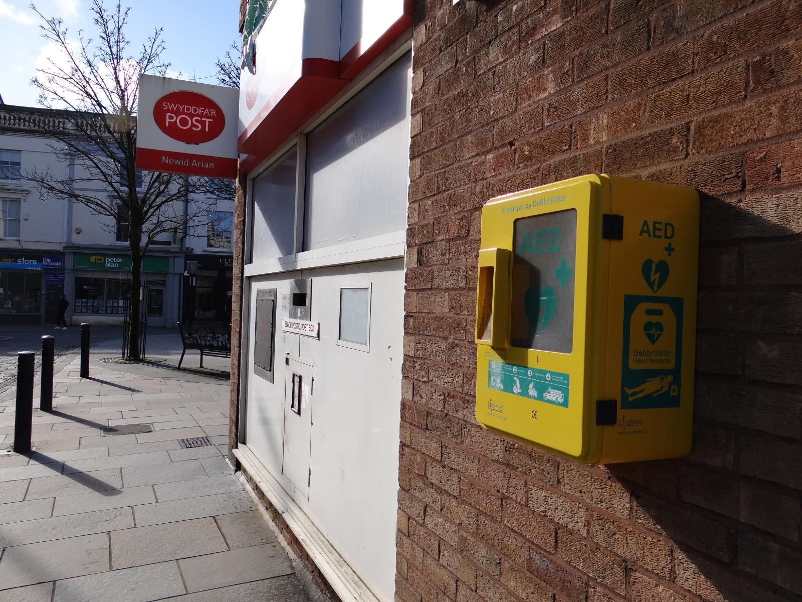 Defibrillator locations Bridgend Town Council