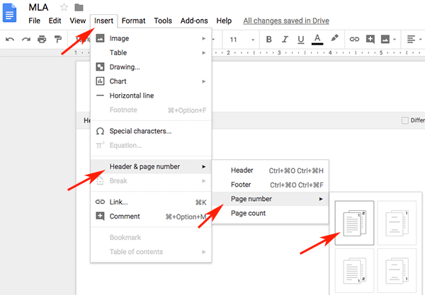 MLA Format using Google Docs