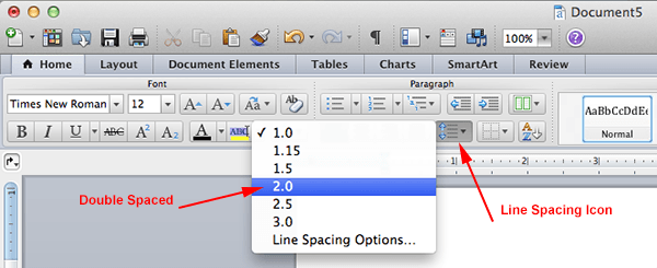 MLA Format on Microsoft Word 2011 Mac OS X