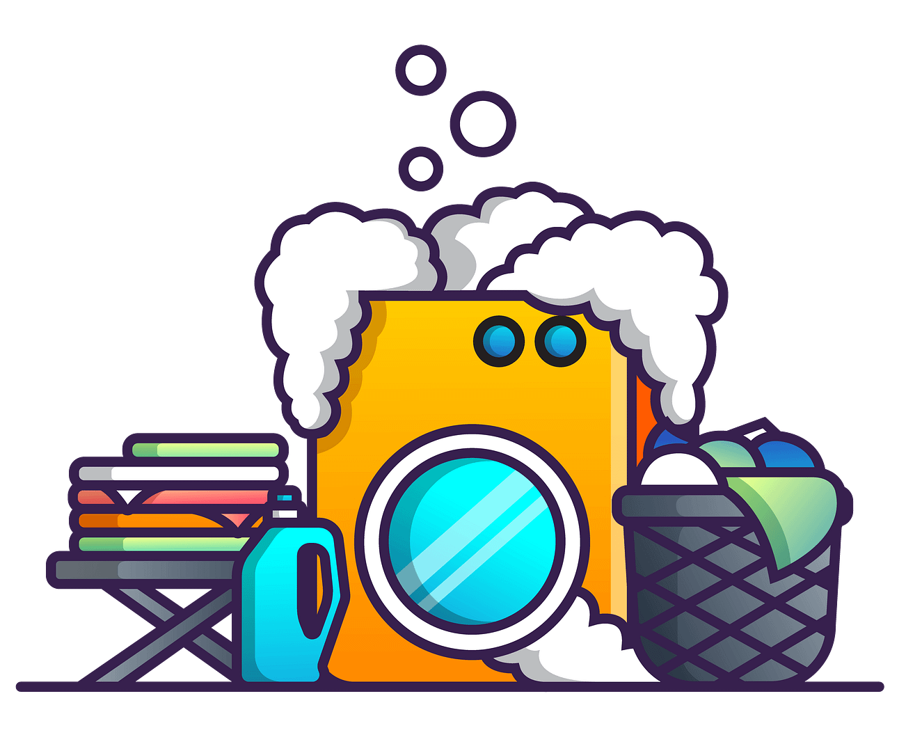 Wash and Fold Sunny Suds Laundromat