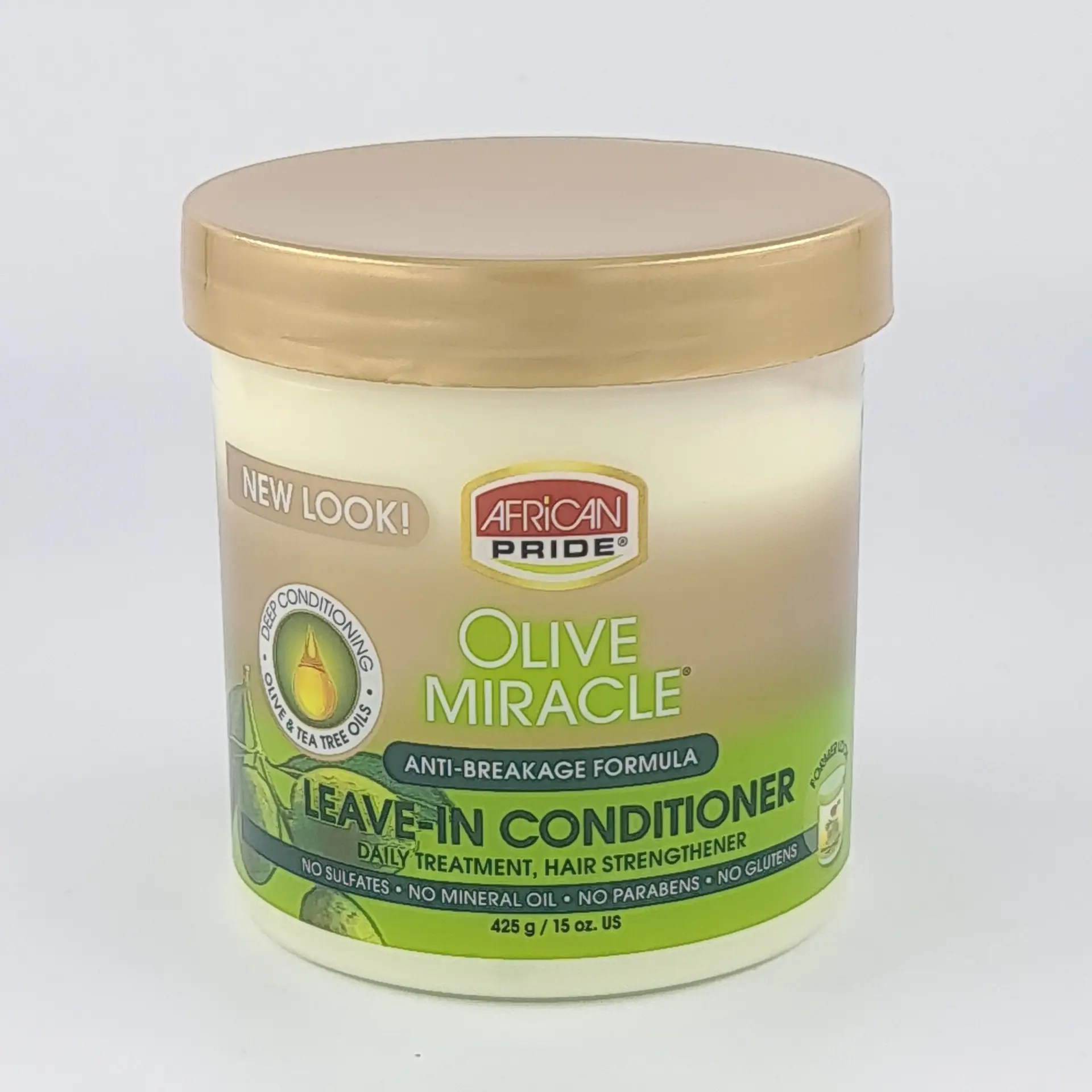 African Pride Olive Miracle Leave In Conditioner 425g Afro Pride