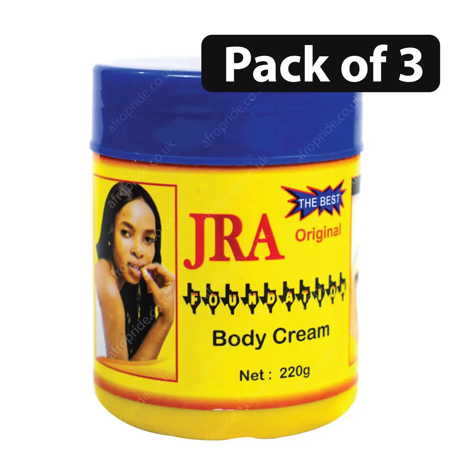 (Pack of 3) JRA Organic Body Cream 220g Afro Pride