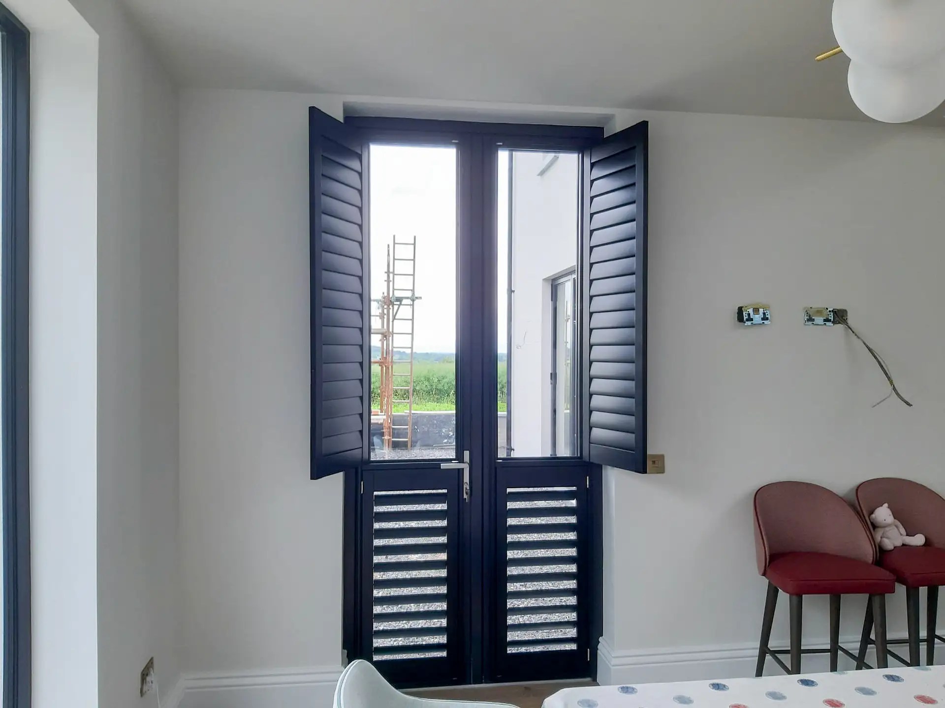 French Door Shutters ShutterStyle Plantation Shutters Across Ireland