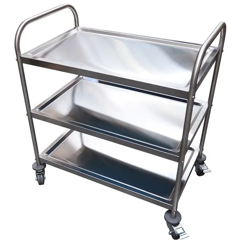 Stainless Steel Trolleys, Commercial Kitchen Metal Trolley