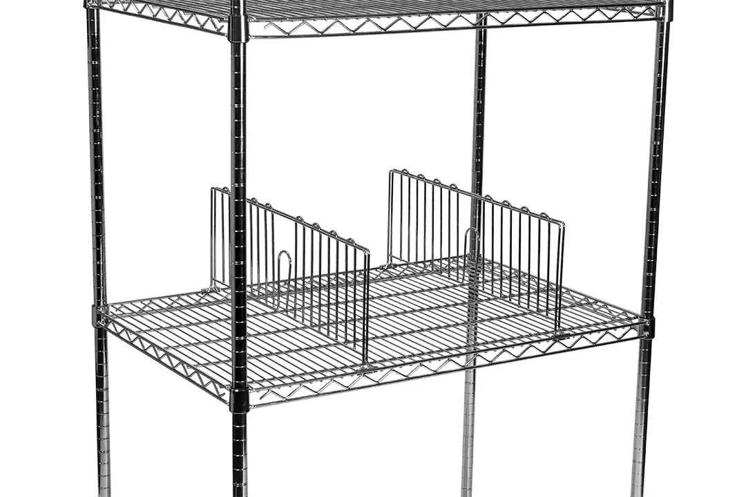 Chrome Wire Shelving Divider, 610mm long Brayco Commercial Pty Ltd