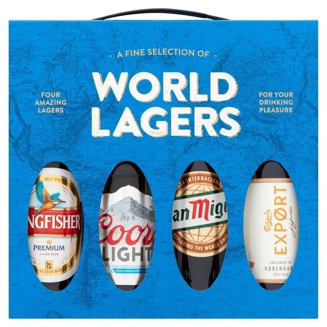 World Lager Selection Gift Set 330ml 6 Pack AFT DrinksCash & Carry