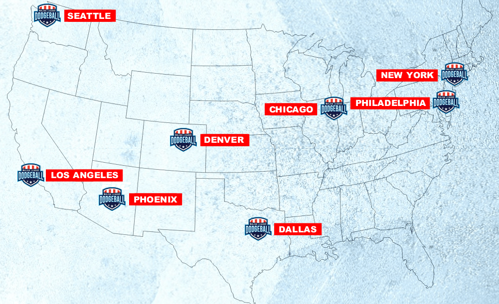 Major League Dodgeball (MLD) Announces Home Cities For 8 Teams Major